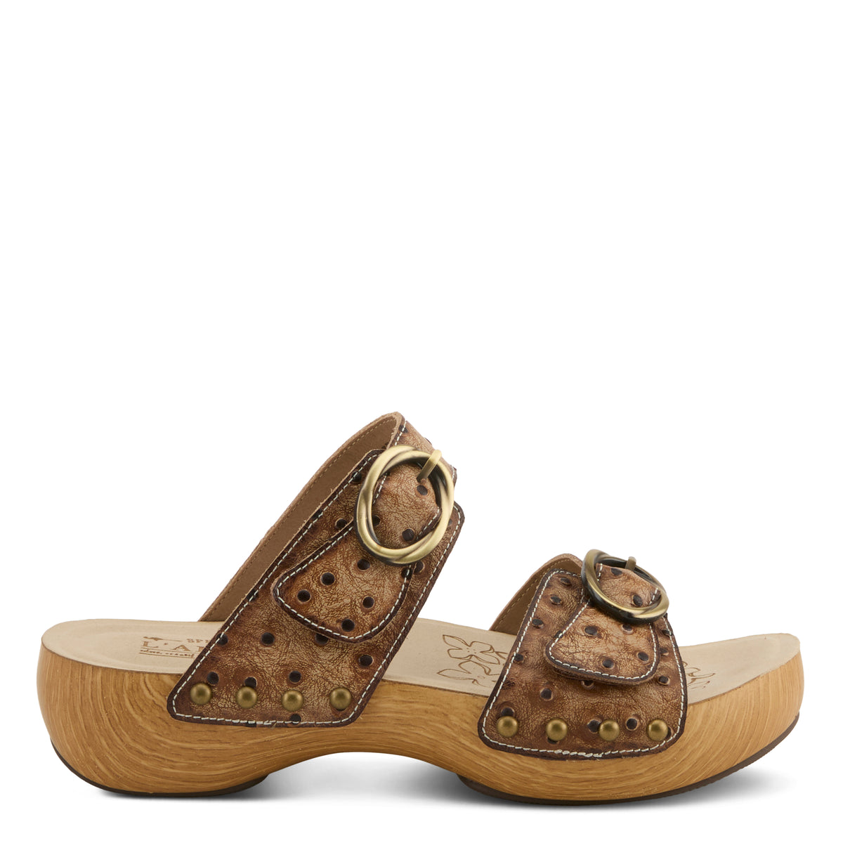 L'Artiste L'ARTISTE NOSTALGISH SANDALS sandal in light taupe with handcrafted leather design