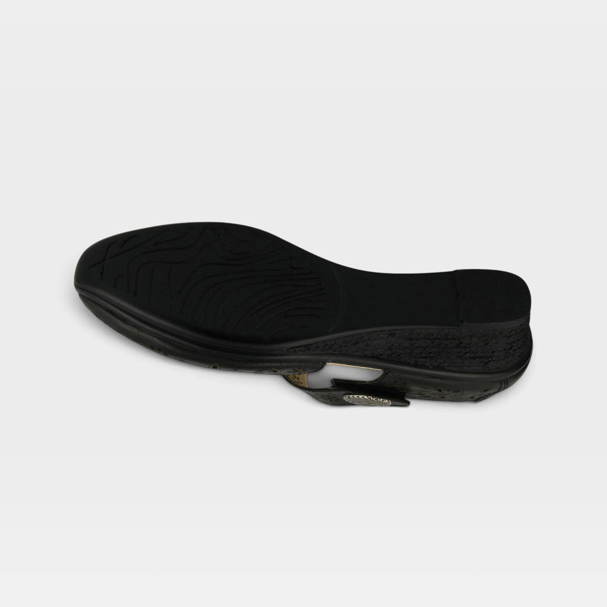 Spring Step Nougat Black Mary Jane Shoe