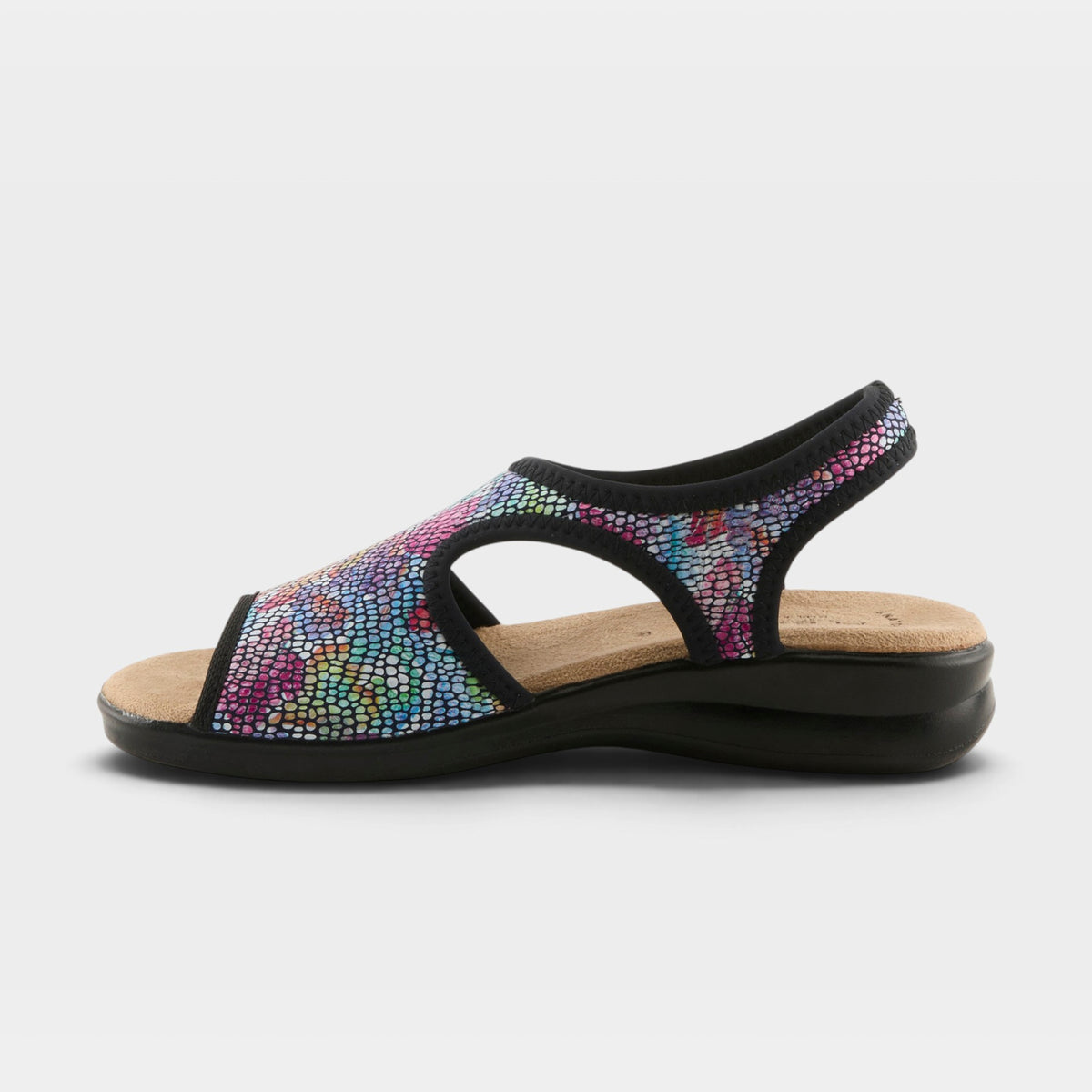 Flexus Nyaman-Art Black Multi Sandal