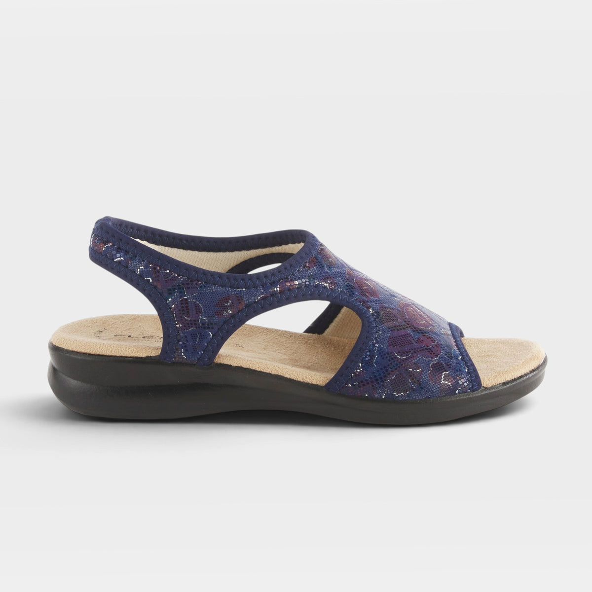Flexus Nyaman-Floral Navy Multi Sandal