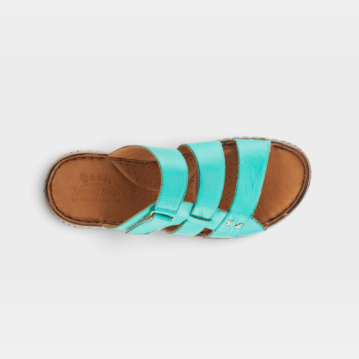 Spring Step Olly Mint Green Slide Sandal
