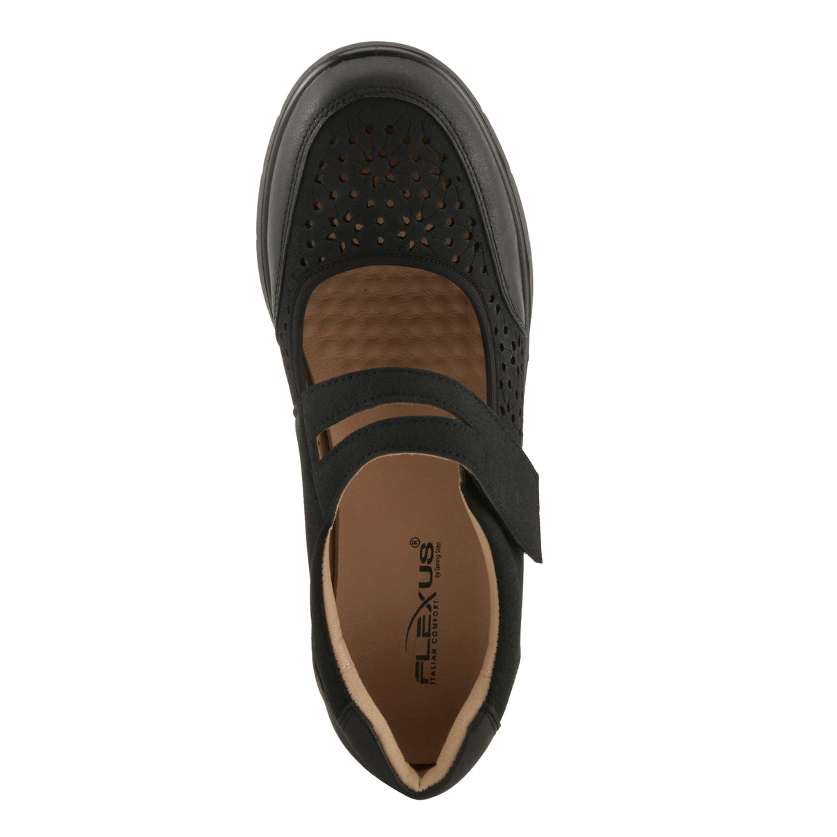 Flexus FLEXUS PENDLETON SHOES comfort shoe in black with flexible sole