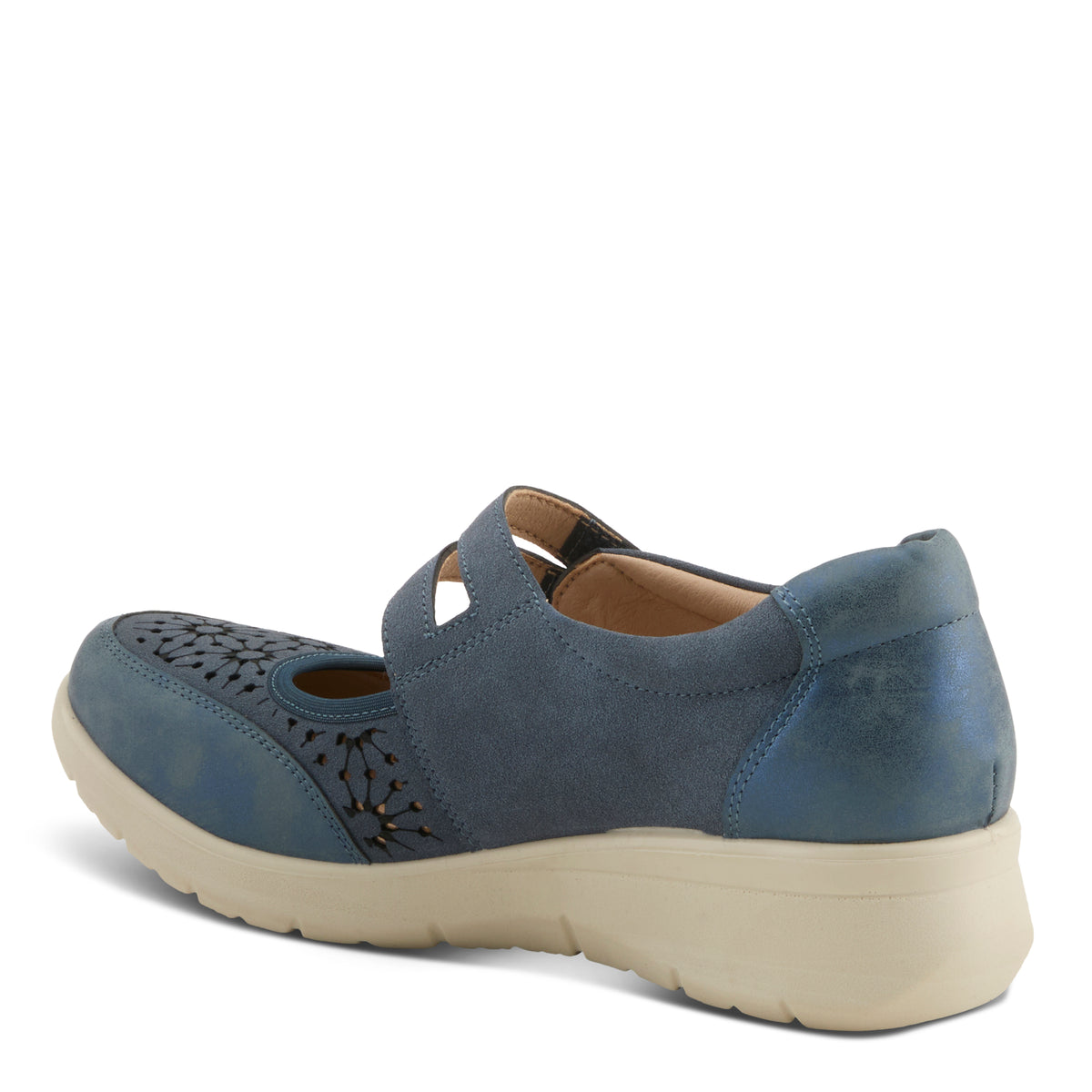Flexus FLEXUS PENDLETON SHOES comfort shoe in blue with flexible sole
