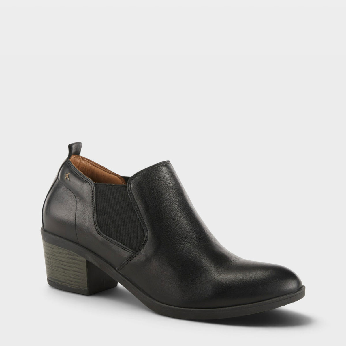 Spring Step Phaedra Shootie in Black, front view