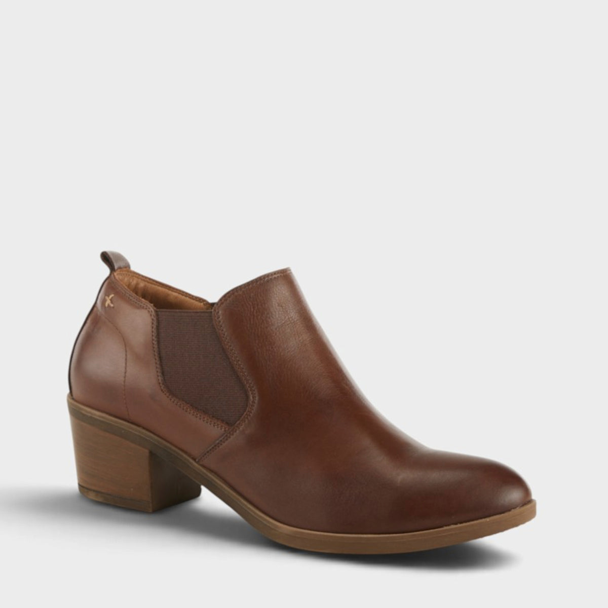 Spring Step Phaedra Shootie in Brown, front view