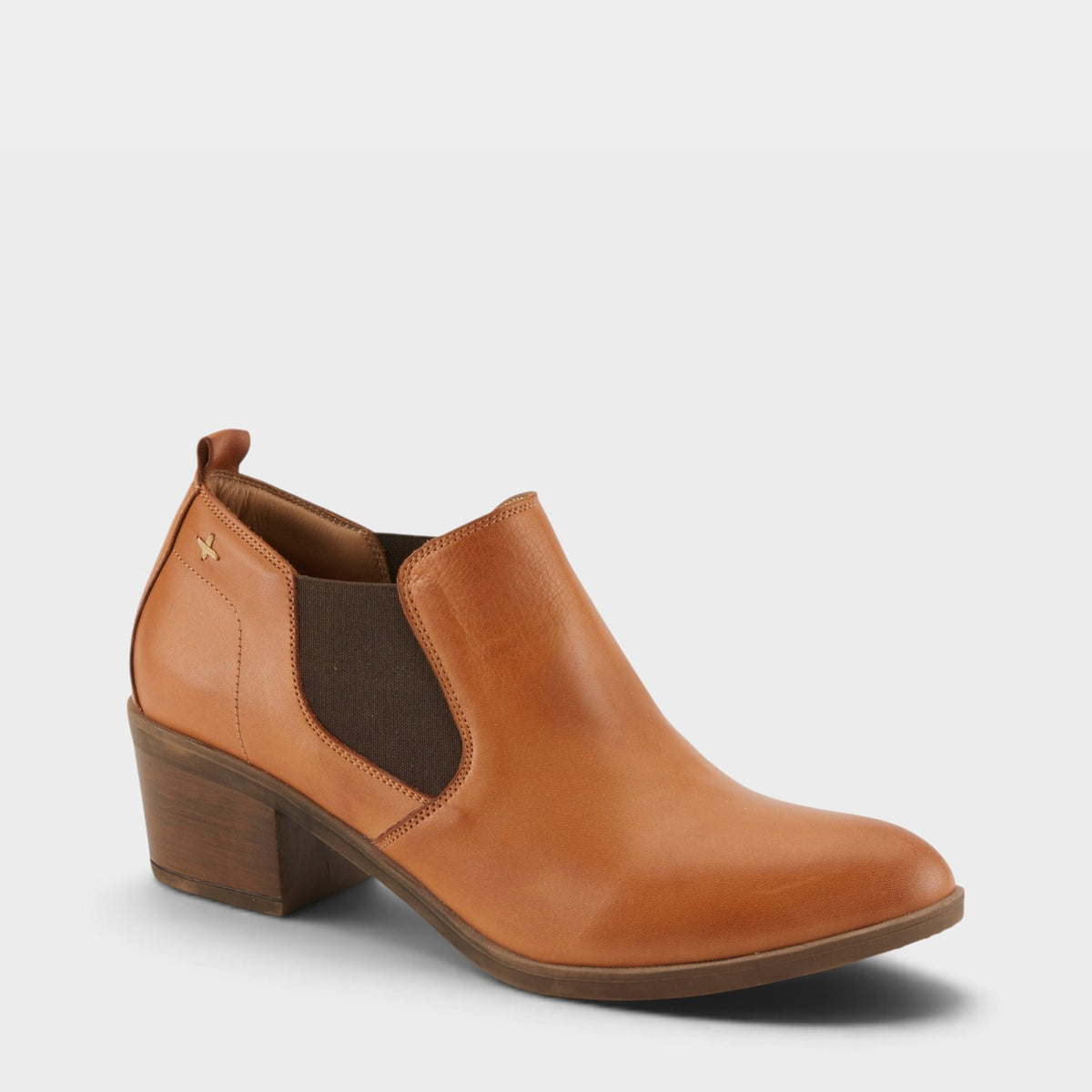 Spring Step Phaedra Shootie in Camel, front view