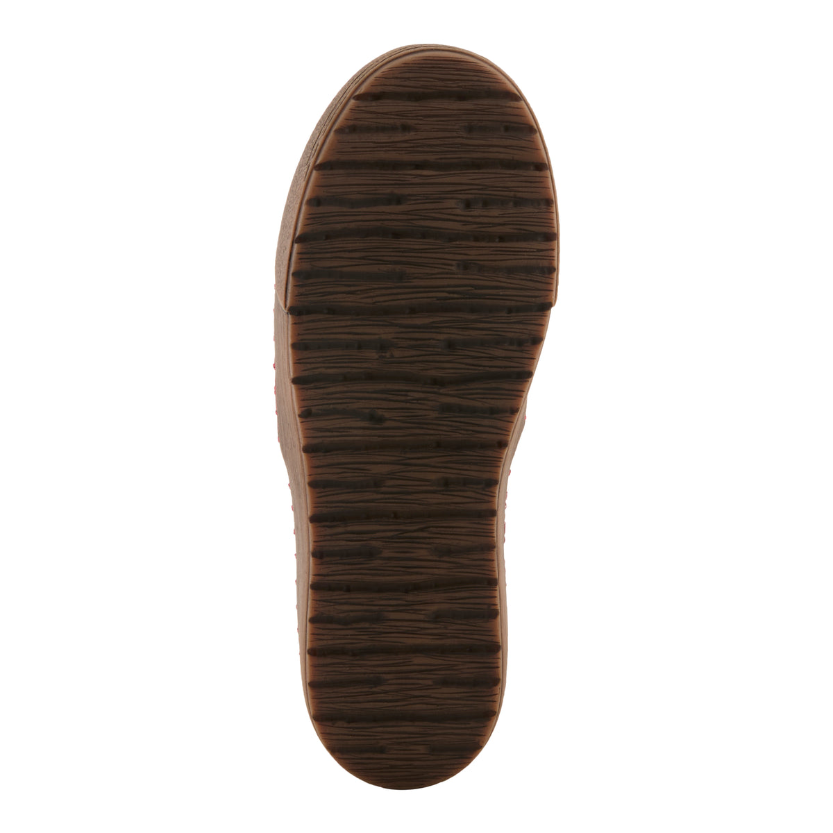 L'Artiste Priela shoes in Red Multi, outsole view
