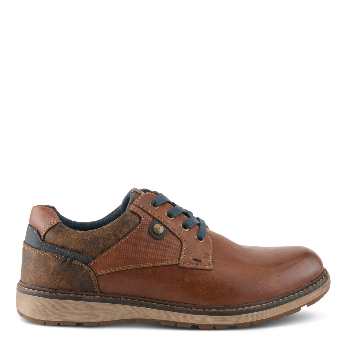 Spring Step SPRING STEP RELIFE MEN RAYMOND LACE-UP SHOES shoe in cognac with comfortable everyday design