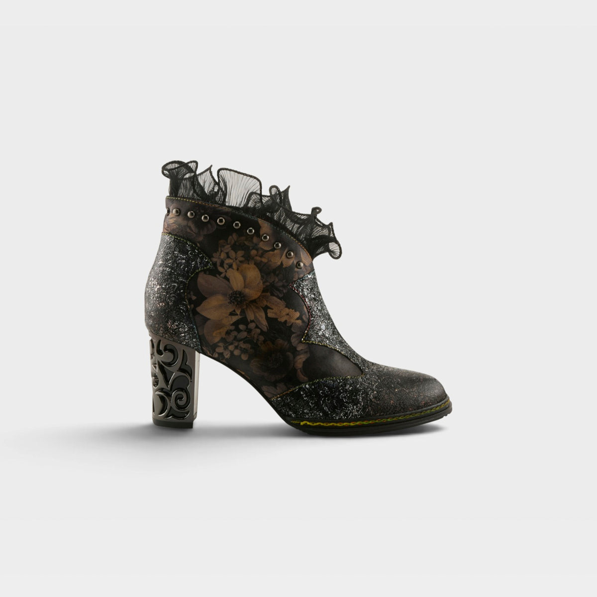 L'Artiste Razzy boots in Black Multi, hero view