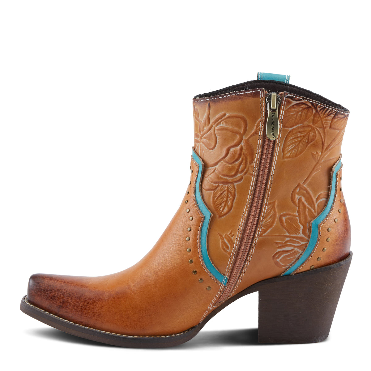 L'Artiste L'ARTISTE REBAMAC BOOTS boot in camel with handcrafted leather design