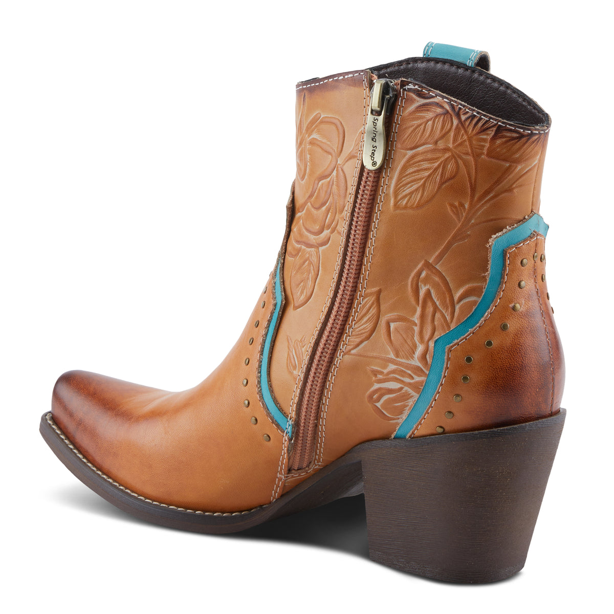 L'Artiste L'ARTISTE REBAMAC BOOTS boot in camel with handcrafted leather design