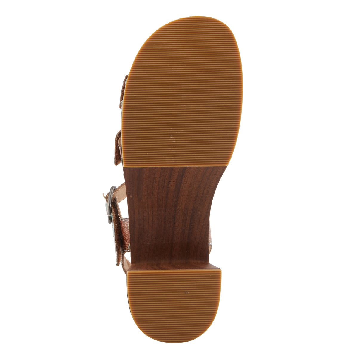 L'Artiste L'ARTISTE RETROPEL SANDALS sandal in brown multi with handcrafted leather design