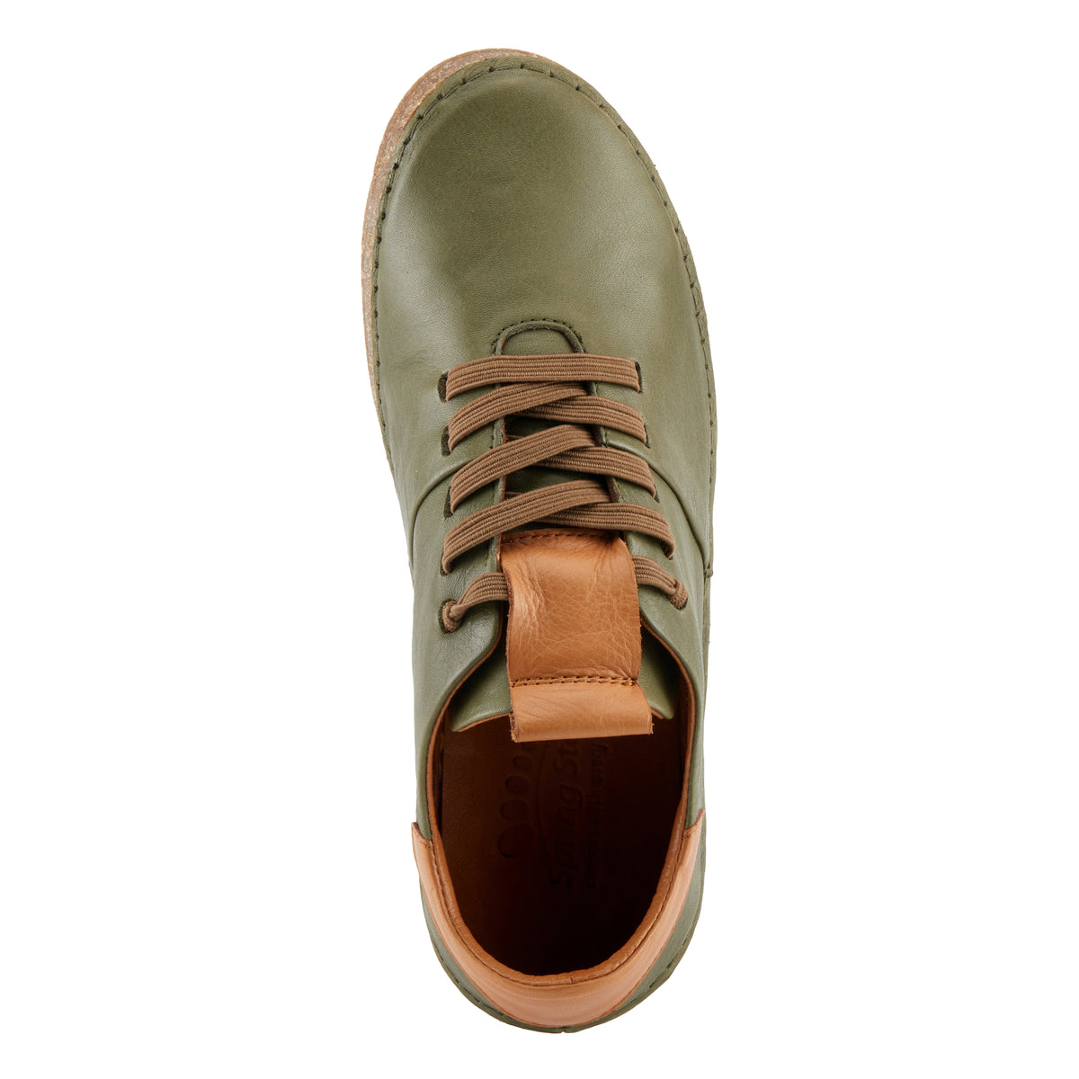 Spring Step SPRING STEP ROCHELLIE SLIP-ON SHOE shoe in olive green with comfortable everyday design