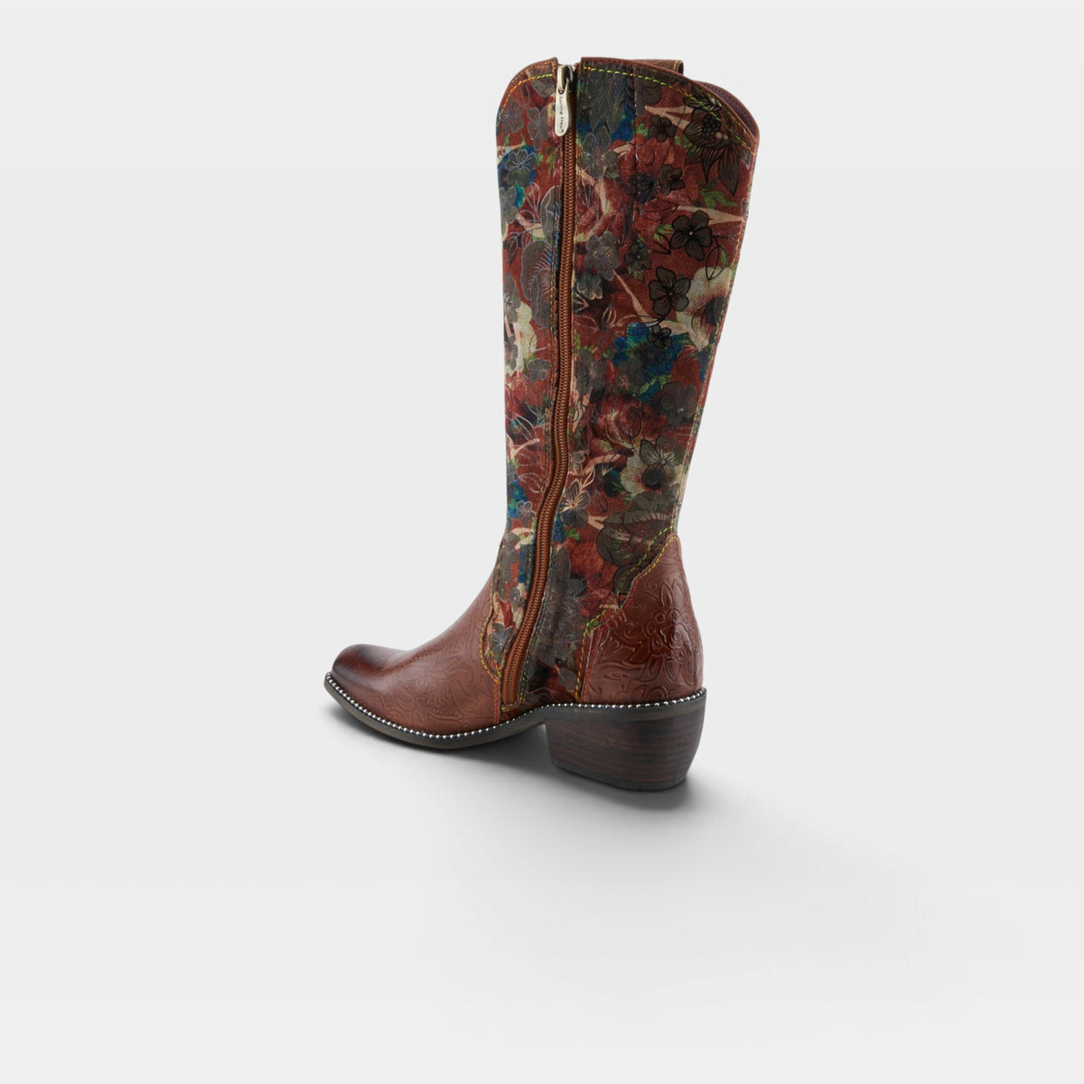 L'Artiste Rodeoqueen-Viv boots in Brown Multi, alternate angle view