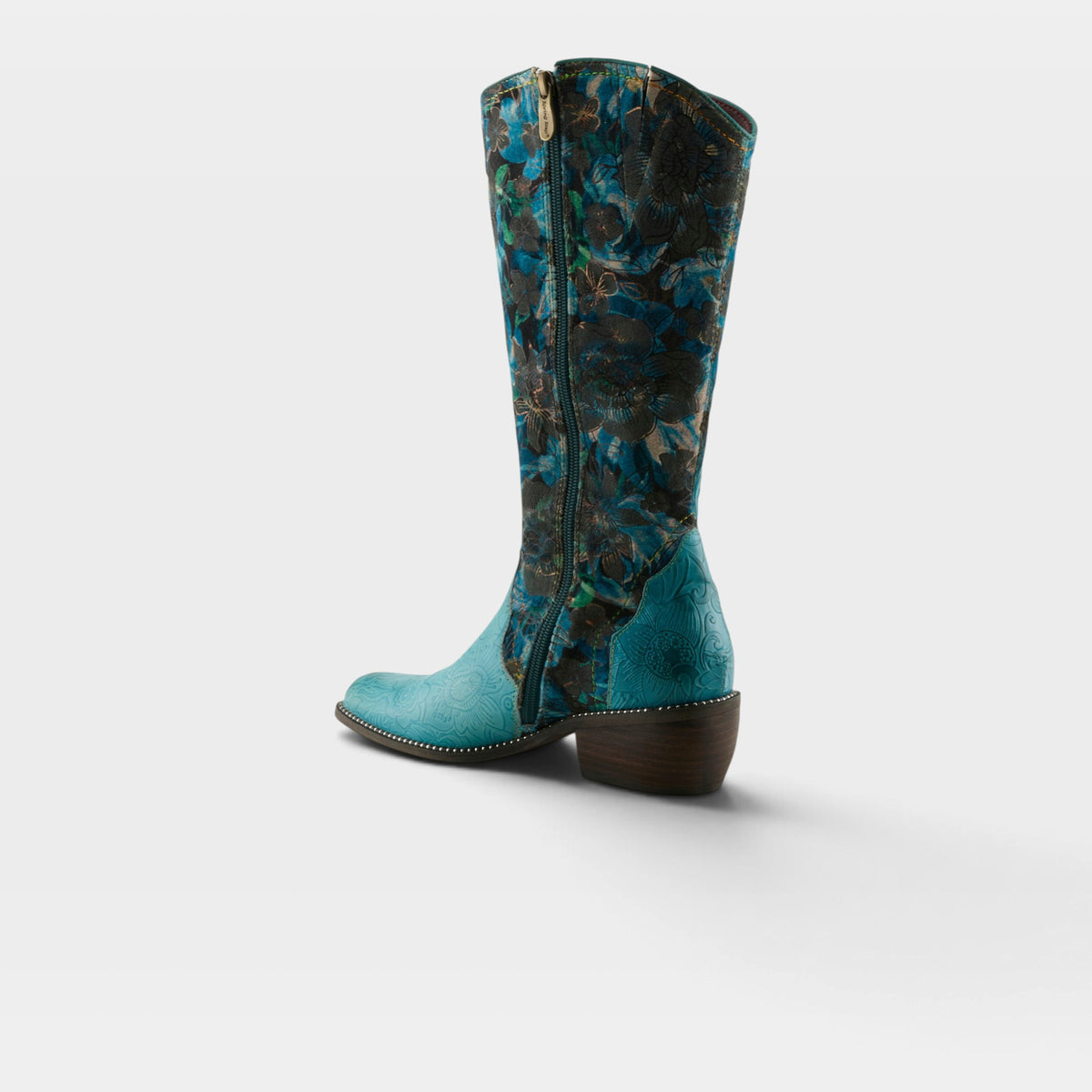 L'Artiste Rodeoqueen-Viv boots in Turquoise Multi, alternate angle view