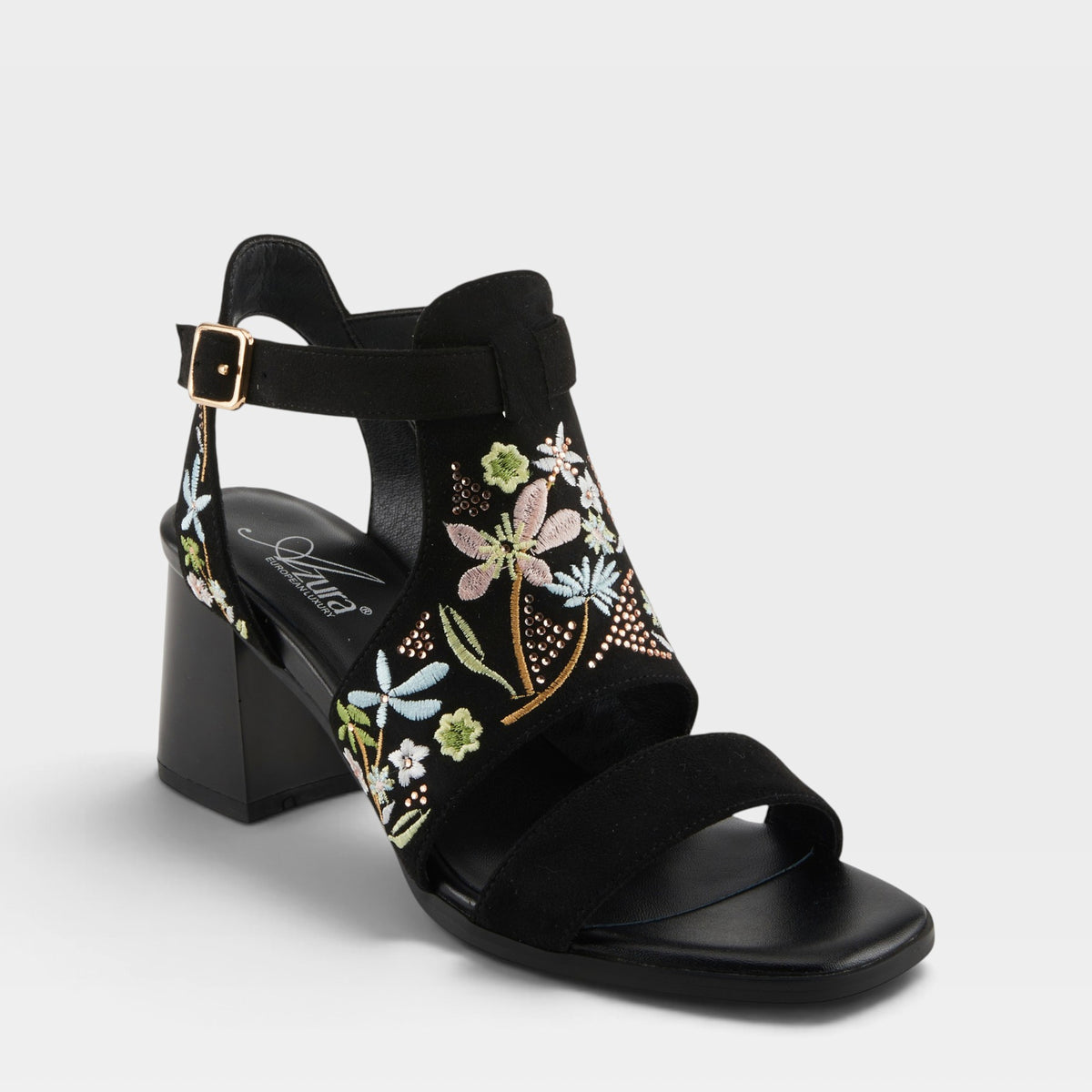 Azura Romantic Black Sandal