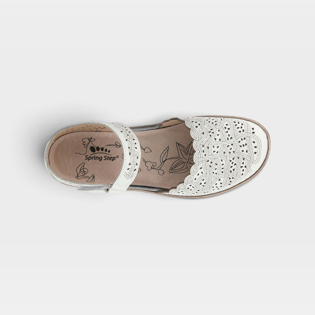 Spring Step Sabriye White Shoe