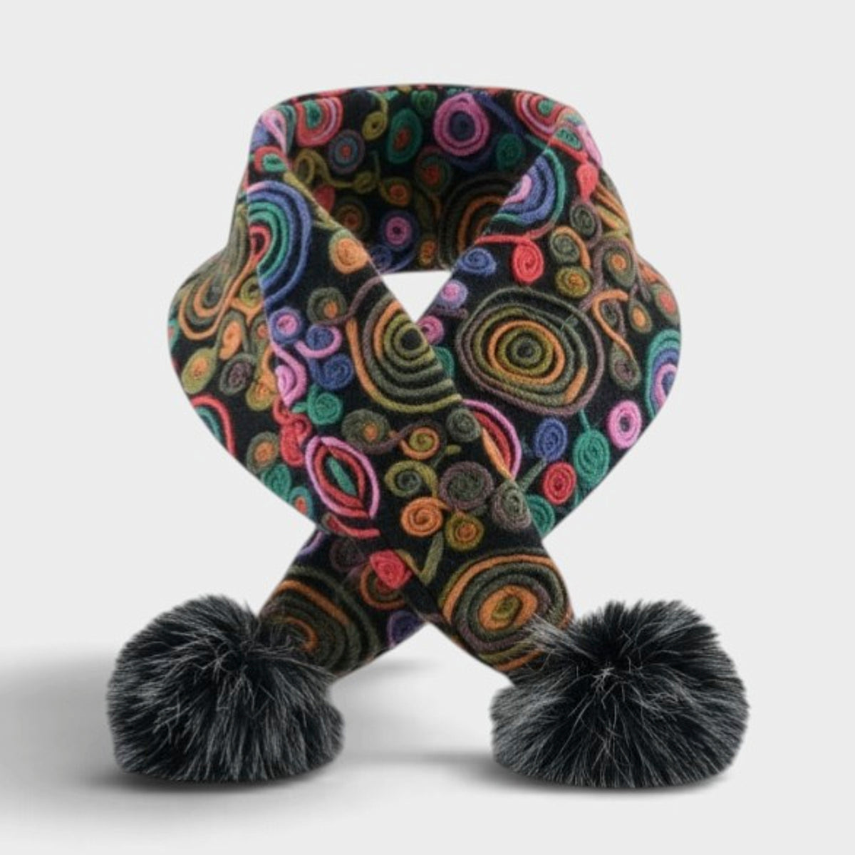 L'ARTISTE POMPOM SCARF-3