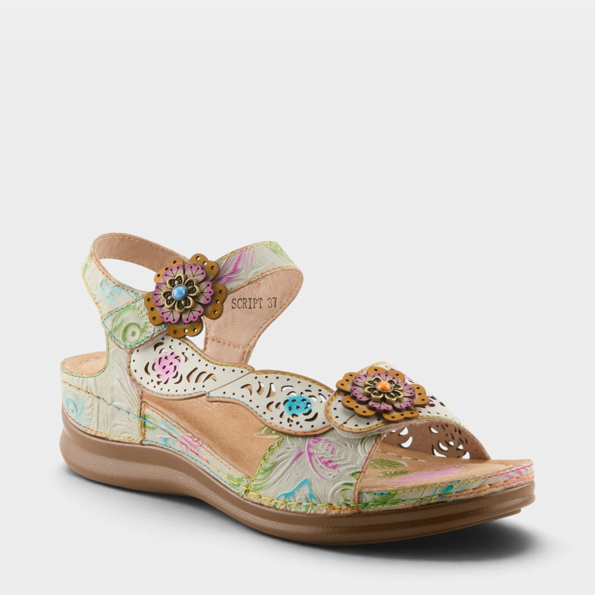 L'ARTISTE SCRIPT SANDALS-1