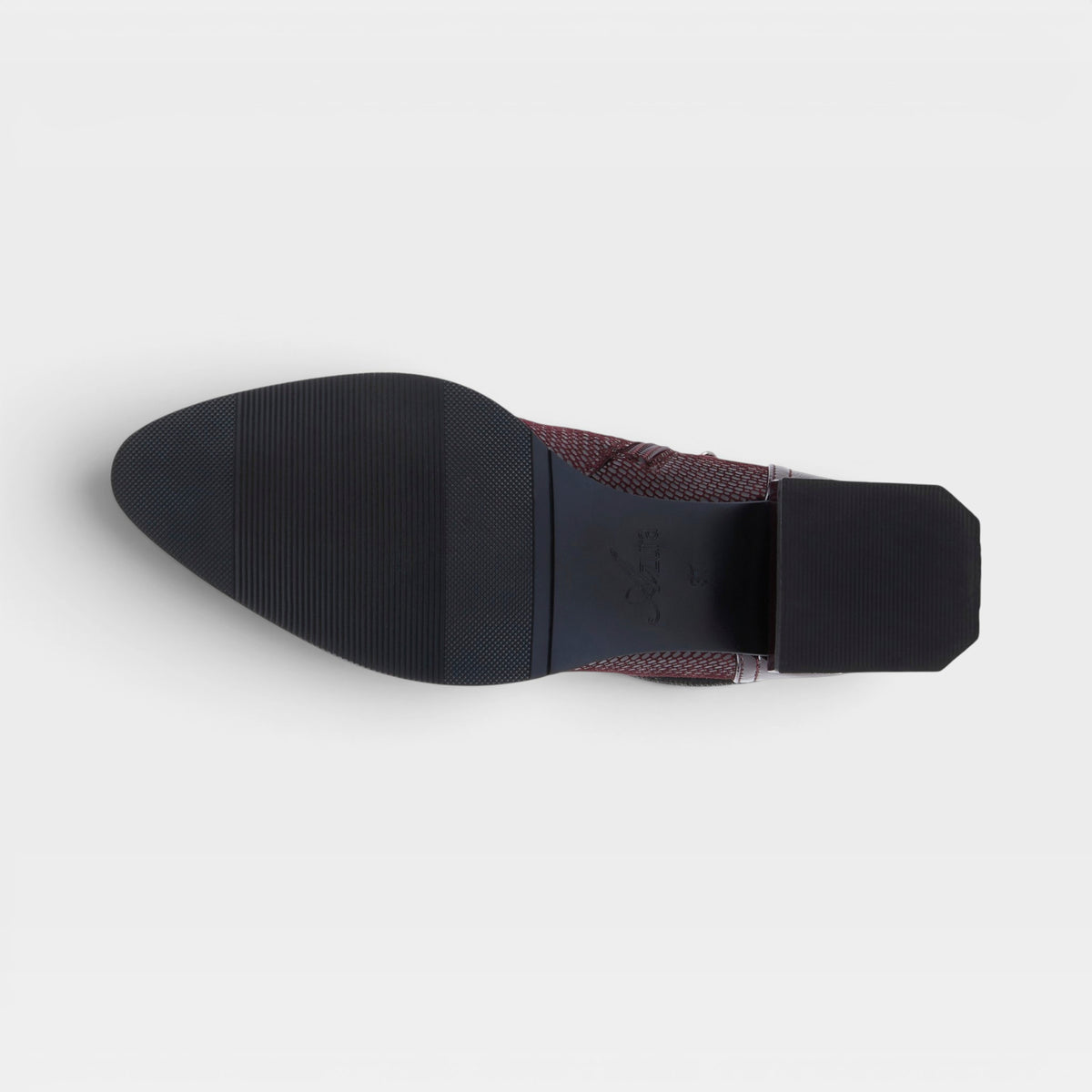 Azura Shelbi Burgundy Patent Boot