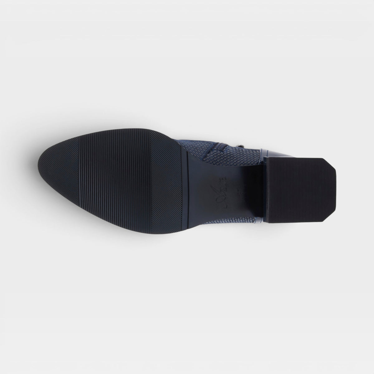 Azura Shelbi Navy Patent Boot