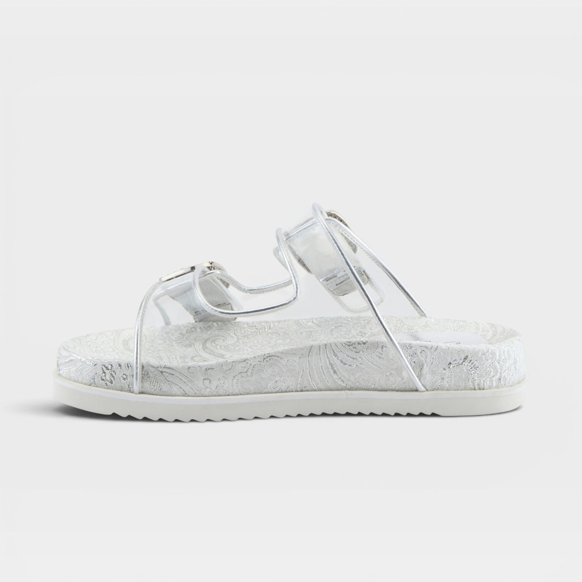Azura Slidemein Silver Sandal