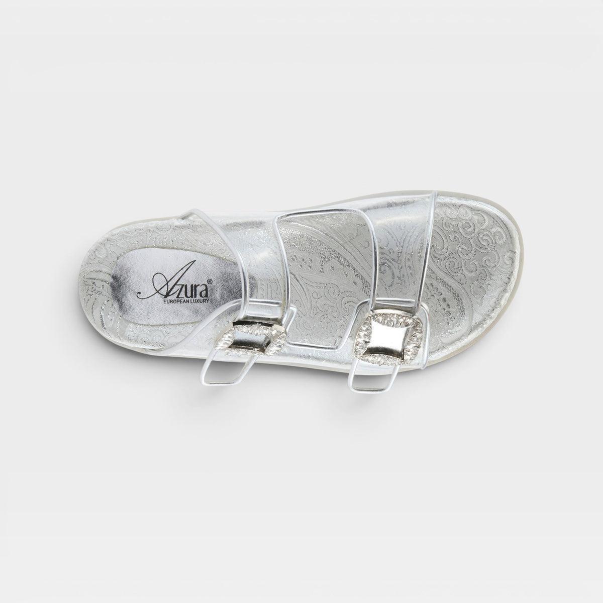 Azura Slidemein Silver Sandal