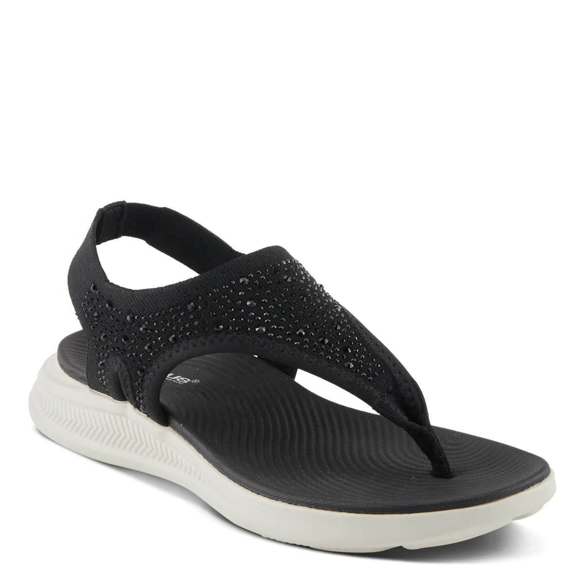 Flexus FLEXUS SPRINGALL SANDALS sandal in black with flexible sole