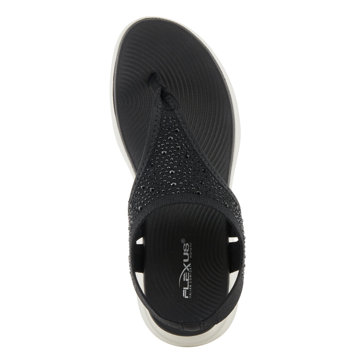 Flexus FLEXUS SPRINGALL SANDALS sandal in black with flexible sole
