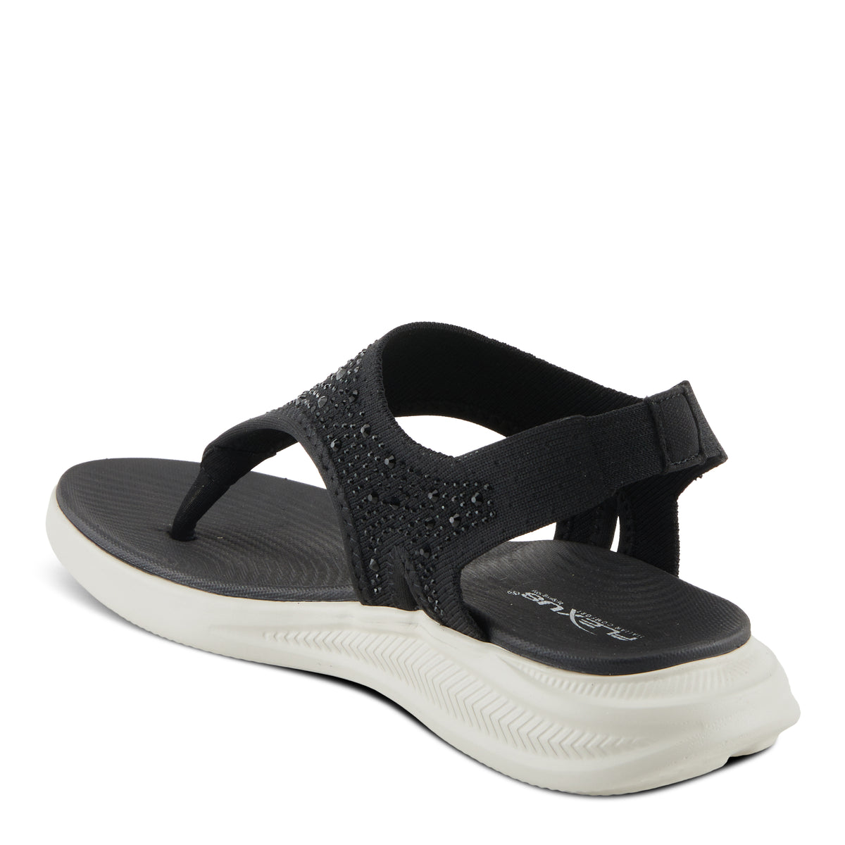 Flexus FLEXUS SPRINGALL SANDALS sandal in black with flexible sole