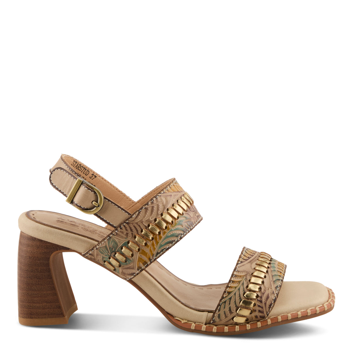 L'Artiste Starstud sandals in Beige Multi, hero view