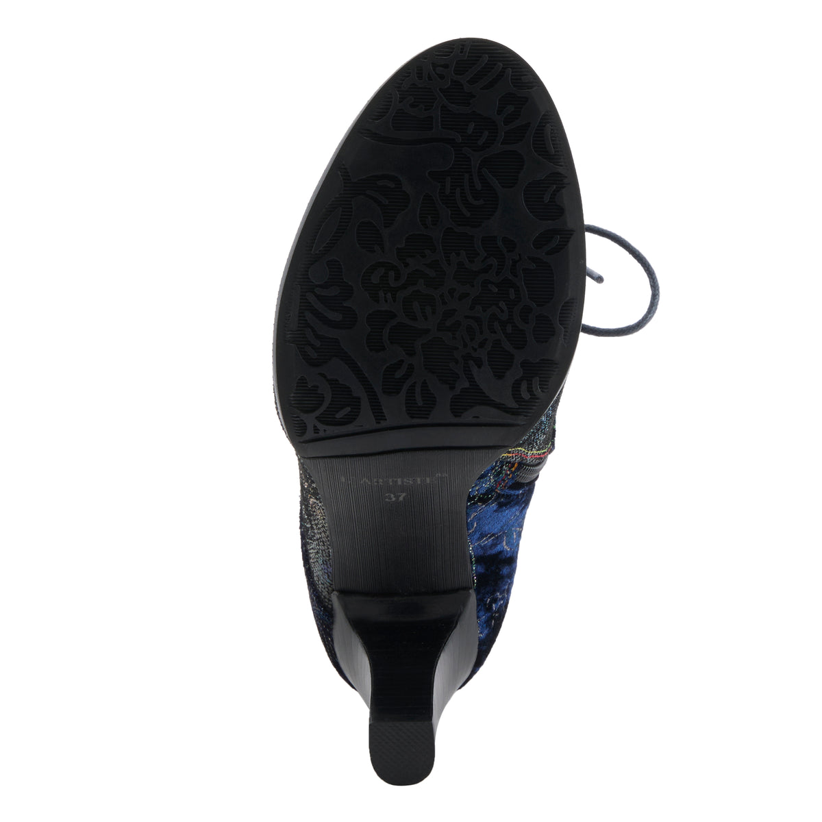L'Artiste L'ARTISTE STELLAR BOOTS boot in blue multi with handcrafted leather design