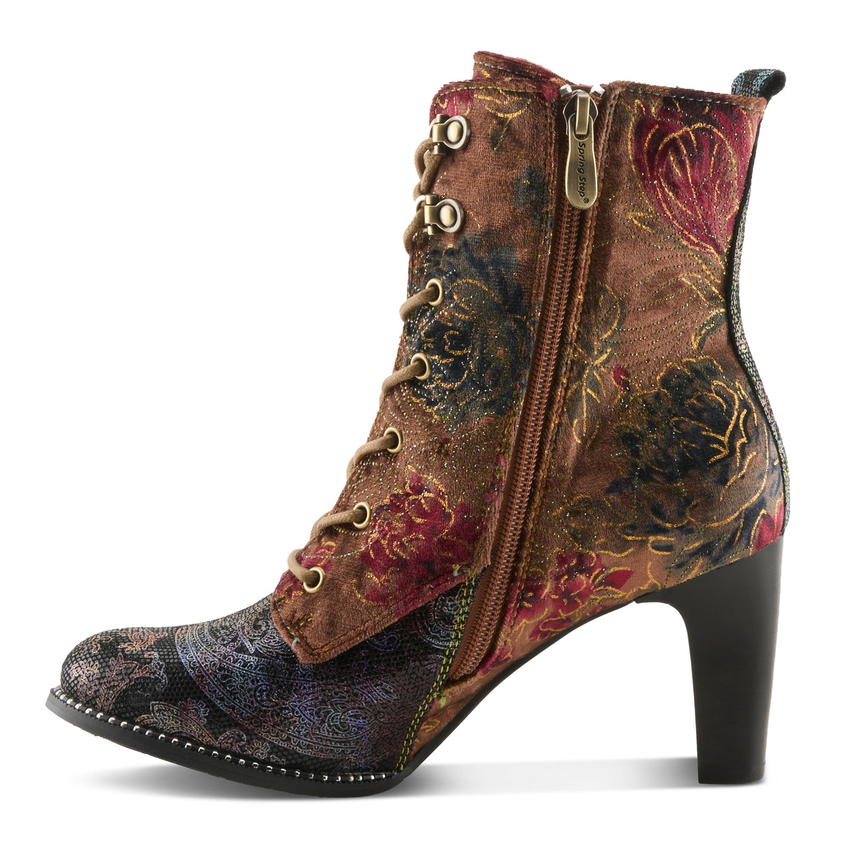 L'Artiste L'ARTISTE STELLAR BOOTS boot in blue multi with handcrafted leather design