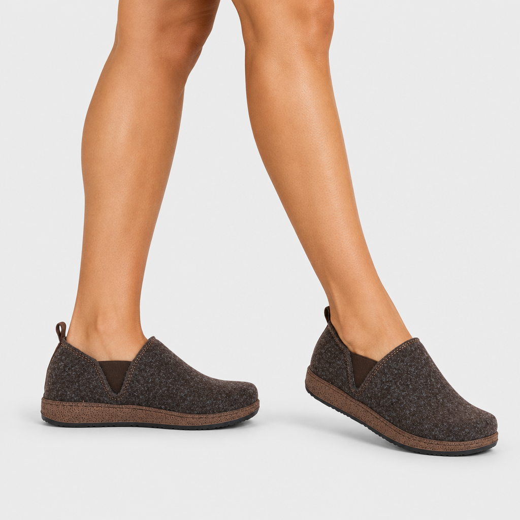 Flexus – Stepin – Dark Brown – Shoe - on-foot view