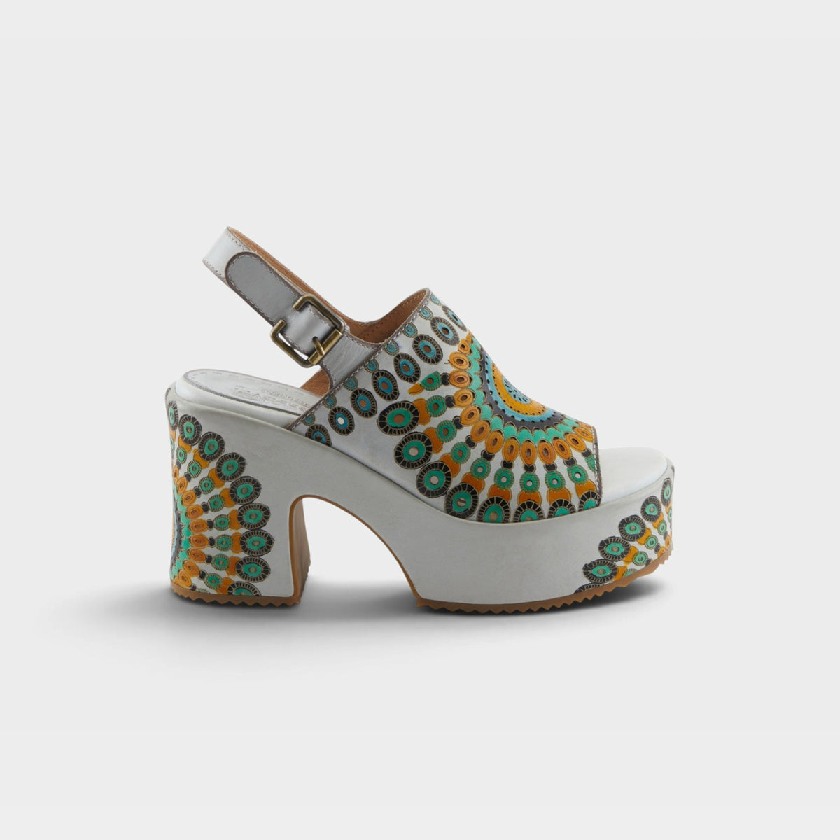 L'Artiste Stevienix sandals in White Multi, hero view