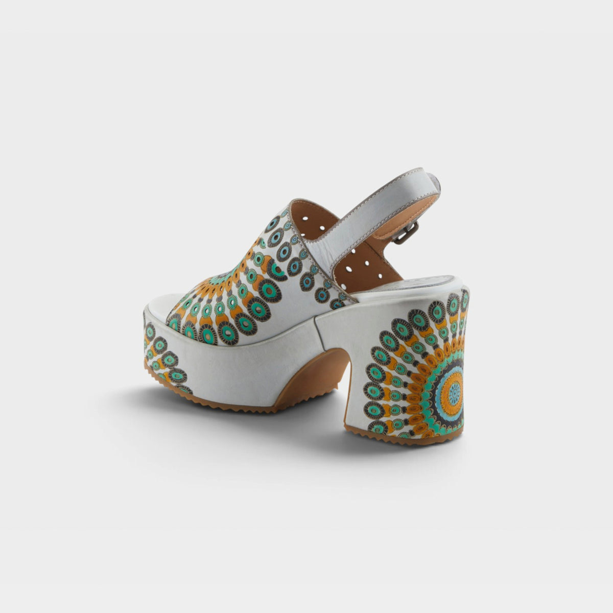 L'Artiste Stevienix sandals in White Multi, alternate angle view