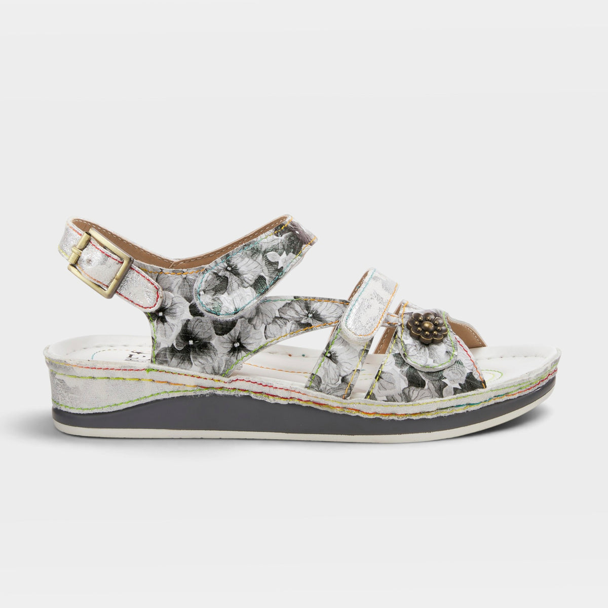 L'Artiste Sumacah sandal in Silver Multi, hero view