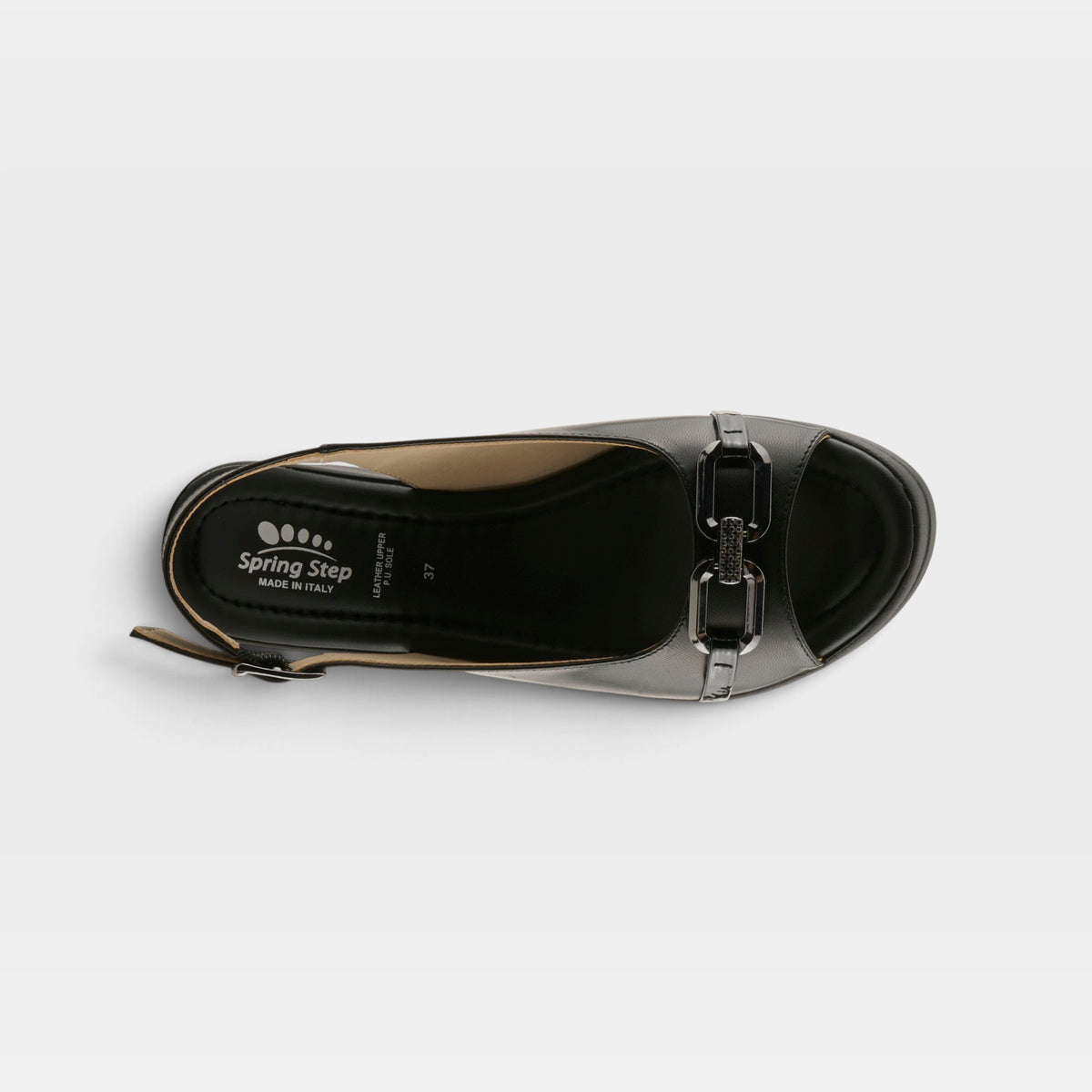 Spring Step Tamra Black Casual Sandal