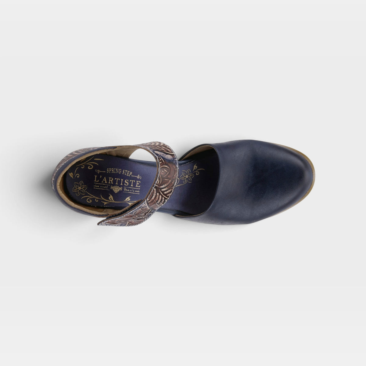 L'Artiste Toolie shoes in Blue, top view