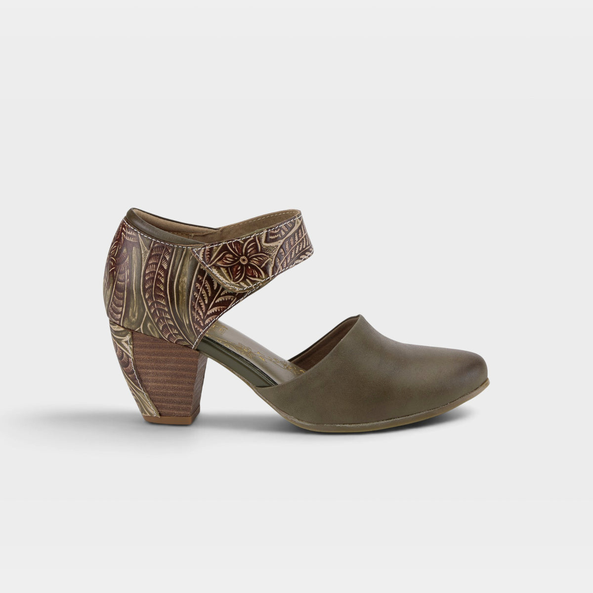 L'Artiste Toolie shoes in Olive Green, hero view