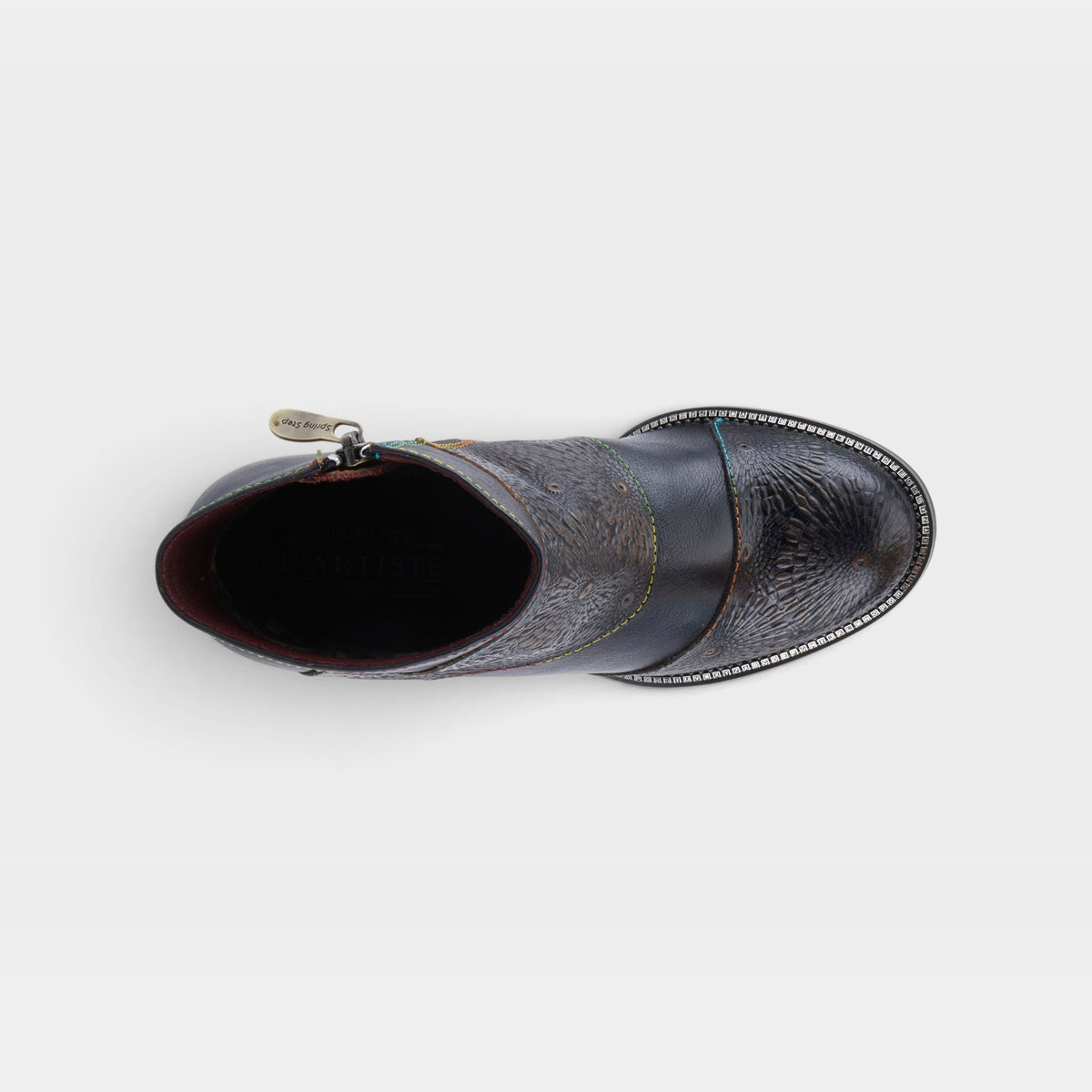 L'Artiste Topanga boots in Black, top view