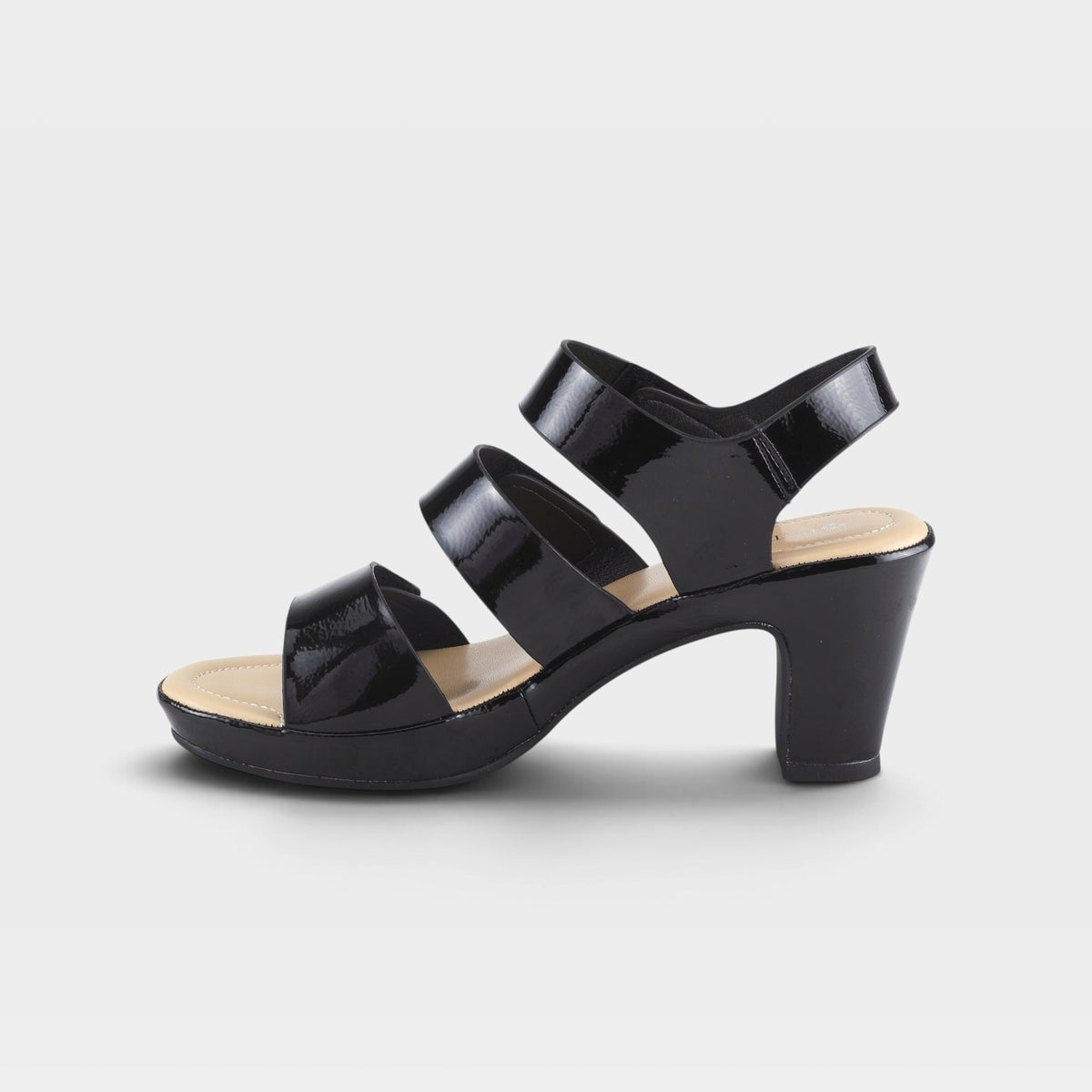 Patrizia Triodee Black Patent Slingback Sandal