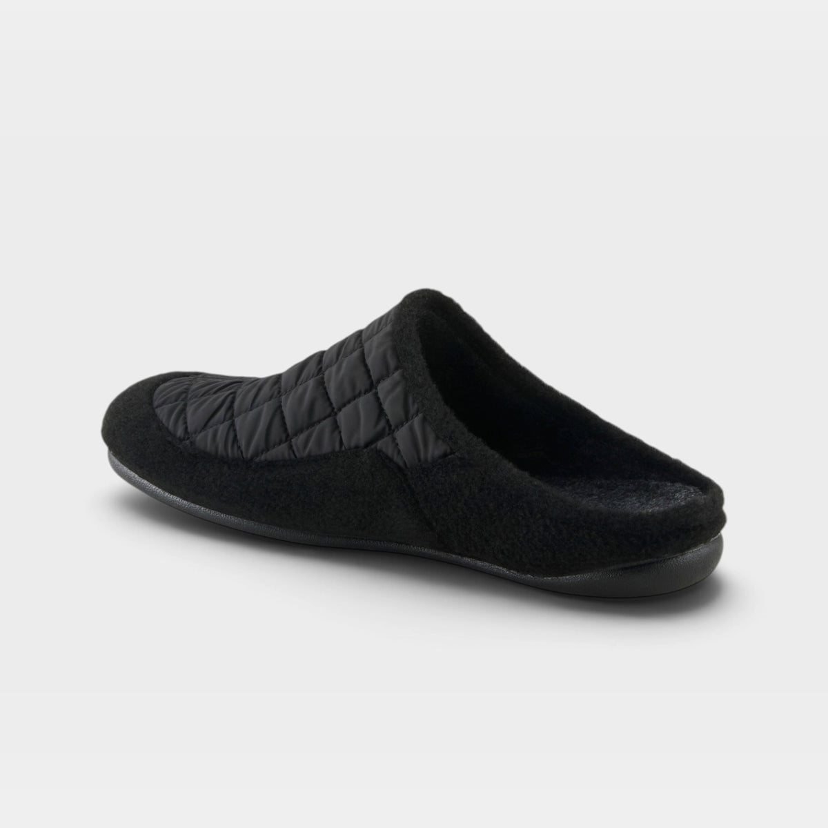 Spring Step Men Twiled Black Slipper