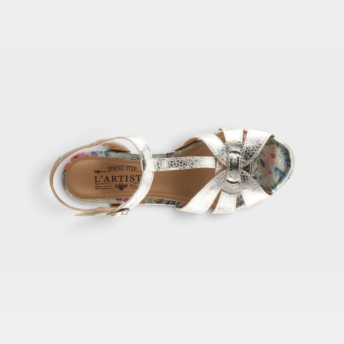 L'Artiste Twinkletoz sandals in Silver, top view