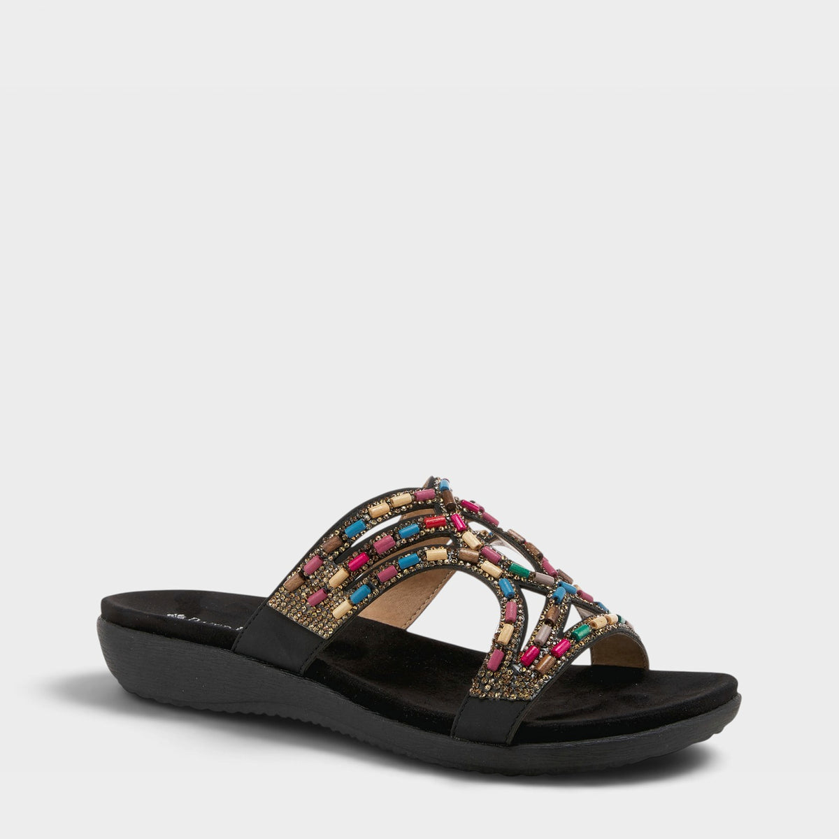PATRIZIA TWIRLING SLIDE SANDALS-17