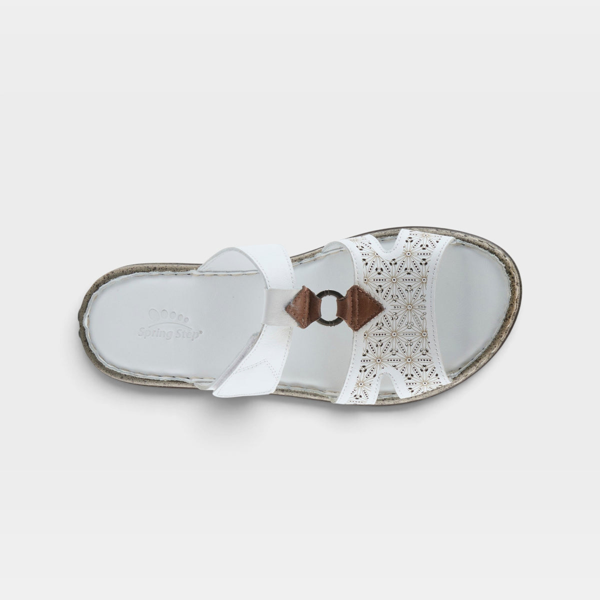 Spring Step Virelle White Sandal