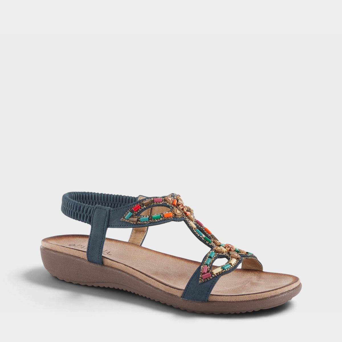 PATRIZIA VOLCANIC T-STRAP SANDALS-13