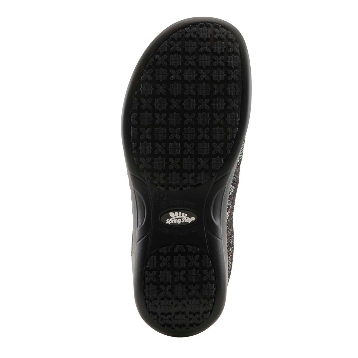 Spring Step Professional SPRING STEP PROFESSIONAL WINFREY-AURA SLIP-ON SHOE slip-on shoe in blue multi with slip-resistant outsole