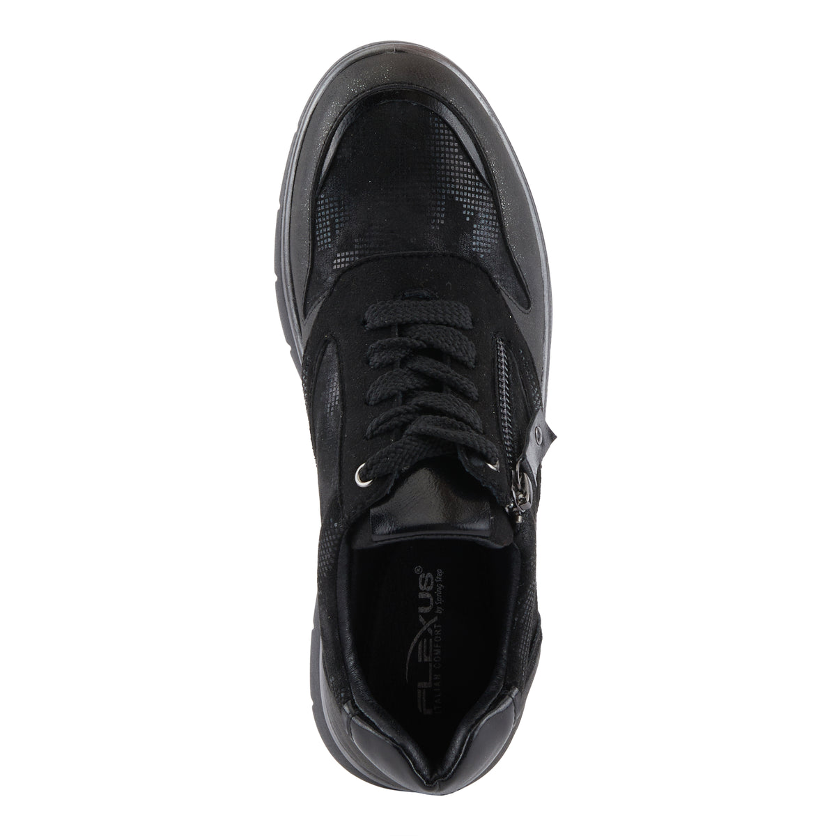 Flexus FLEXUS WYCLEF SNEAKERS sneaker in black with flexible sole
