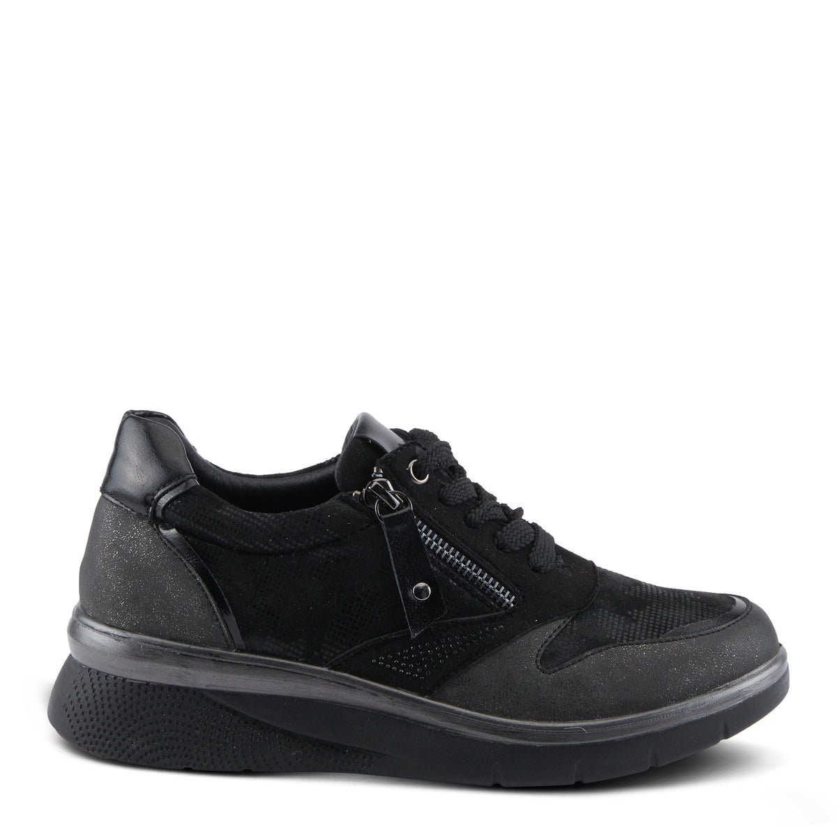 Flexus FLEXUS WYCLEF SNEAKERS sneaker in black with flexible sole